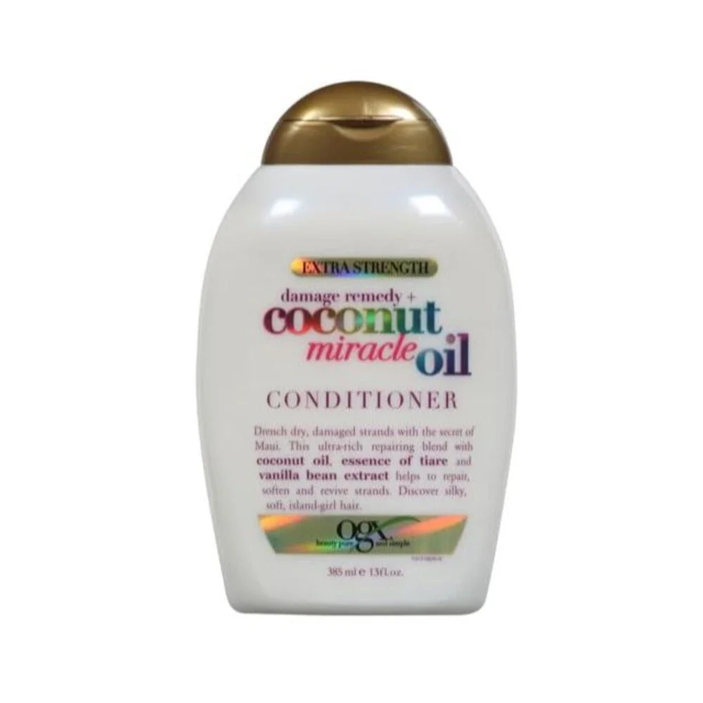 2-Pack OGX Extra Strength Damage Remedy Coconut Miracle Oil Shampoo Conditioner